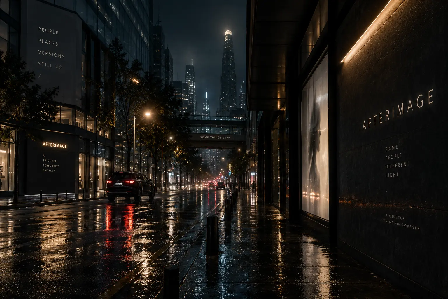 The AFTERIMAGE Night Street environment